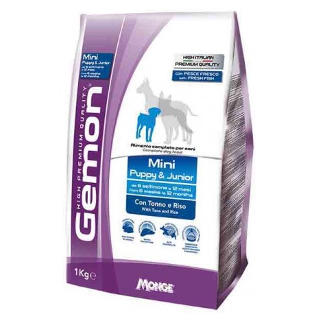 Gemon Dog Puppy/Junior Mini Tuna/Rice - сухой корм для щенков мелких пород с тунцом и рисом Gemon Dog Puppy/Junior Mini Tuna/Rice - сухой корм для щенков мелких пород с тунцом и рисом