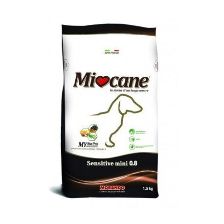 MioCane Sensitive Mini - сухой корм для собак мелких пород с чувствительным пищеварением с лососем