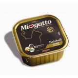 MioGatto Hairball Chicken - для кошек от комочков шерсти с курицей, без злаков (упаковка 16 штук по 100г)