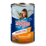 Miglior gatto Veal/Carrots - консерва для кошек, паштет с телятиной и морковью, 400г