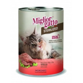 Miglior Gatto Steril - консерва для стерилизованных кошек, паштет с телятиной, 400г