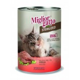 Miglior Gatto Steril - консерва для стерилизованных кошек, паштет с телятиной, 400г