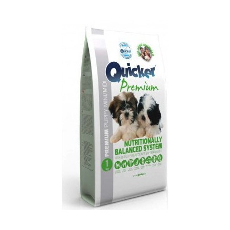 Quicker Premium Puppy Mini/Midi - корм для щенков мелких и средних пород с птицей и кукурузой