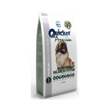Quicker Premium Adult Mini/Midi - корм для взрослых собак мелких и средних пород с птицей и рисом