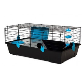 Клетка Voltrega 530 для кролика, черная, 80x46x35 см