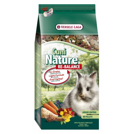 VERSELE-LAGA Cuni Nature Re-Balance - корм для кроликов, склонных к пищевой аллергии и склонных к лишнему весу  (700г)
