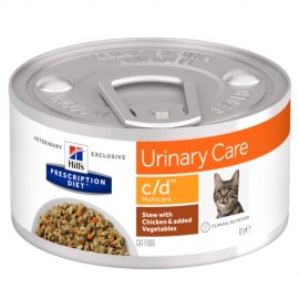 Консервы Hill's PD Feline с/d Chicken&Vegetable Stew - против мочекаменной болезни, рагу (курица, овощи), 85 г (12 штук)