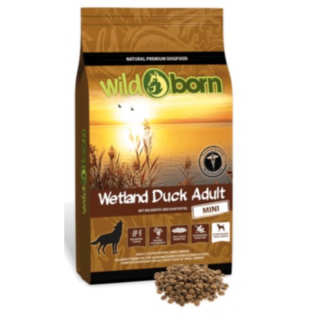Wildborn Wetland Duck Adult Mini - беззерновой корм для взрослых собак мелких пород, утка и картофель