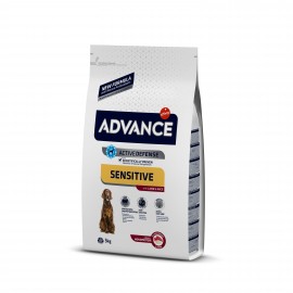Advance Adult Sensitive - cухой корм для собак всех пород с чувствительным пищеварением, ягненок и рис