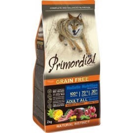 Primordial Holistic Grain-Free Adult Tuna & Lamb - Беззерновой корм для взрослых собак всех пород с тунцом и ягненком
