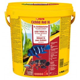 Sera Cichlid Red XL - корм гранулы для услиления окраса цихлид, 10 л (3,6 кг)