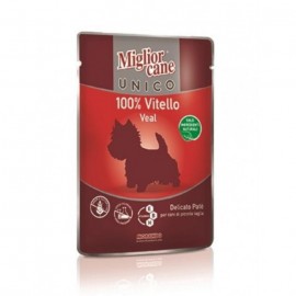 MC Miglior Cane UNICO VEAL - паучи для собак с телятиной (упаковка 24 штуки по 100г)