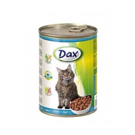 Dax for Cat - консерва для кошек с рыбой, кусочками, 415г