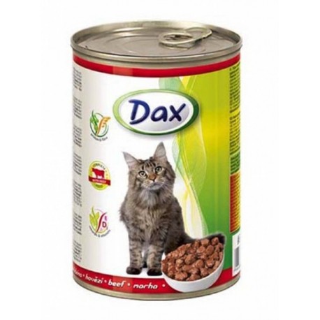Dax for Cat - консерва для кошек с говядиной, кусочками, 415г