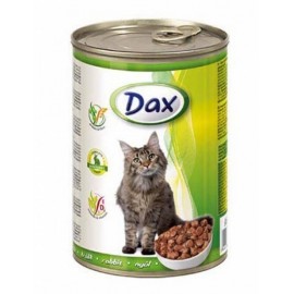 Dax for Cat - консерва для кошек с кроликом, кусочками, 415г