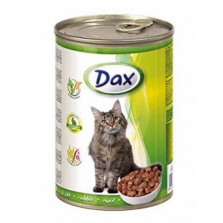 Dax for Cat - консерва для кошек с кроликом, кусочками, 415г