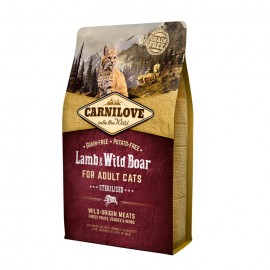 Carnilove Lamb & Wild Boar Sterilised for Cats - беззерновой корм для стерилизованных кошек, ягненок и дикий кабан