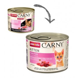 Carny Kitten - с говядиной и сердцем индейки (упаковка 12 шт)