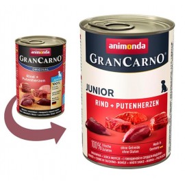 Gran Carno Fleisch Junior - говядина с сердцем индейки (упаковка 12 штук)