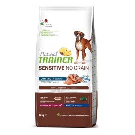 Trainer Natural Adult Dog Medium&Maxi Sensitive No Grain Trout c форелью