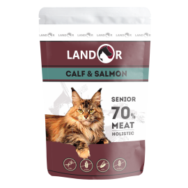 Landor Cat Senior Calf and Salmon (телятина с лососем), 85 г
