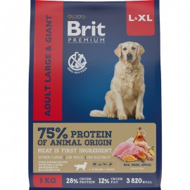 Brit Premium Dog Adult Large and Giant L+XL (курица)