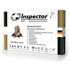 Экопром Inspector Total C Капли от внешних и внутренних паразитов для собак до 4 кг I202