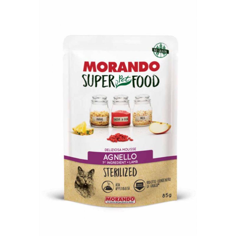 Morando Super Pet Food Adult Sterilized Lamb, 85 гр - Zoolife.by