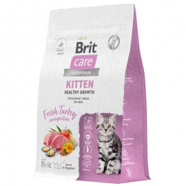 Brit Care Cat GF Kitten Healthy Growth & Development д/котят, бер.и корм.кошек,cухой корм с индейкой