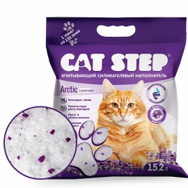 Cat Step Arctic Lavender впитывающий силикагелевый наполнитель