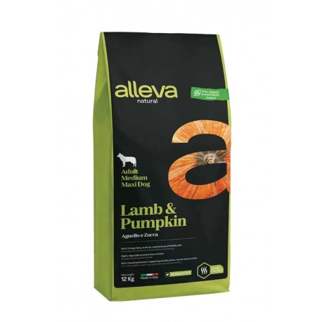 Alleva Natural Adult Medium & Maxi низкозерновой корм для взрослых собак