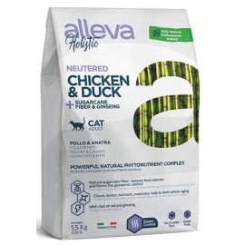 Alleva Holistic Adult Cat  беззерновой корм для взрослых стерилизованных кошек (с курицей и уткой)
