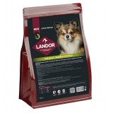 LANDOR Dog Adult Mini сухой корм для взрослых собак мелких пород (c индейкой и ягненком)