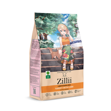 ZILLII Light/Sterilized Cat сухой корм для взрослых кошек с избыточным весом и стерилизованных