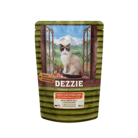 DEZZIE Sterilized Cat Lamb влажный корм для кошек 85г (ягненок в желе)(12 шт в уп.)