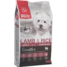 BLITZ ADULT SMALL Breeds Lamb & Rice сухой корм для собак мелких пород т(ягнёнок и рис)