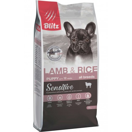 BLITZ  PUPPY Lamb & Rice сухой корм для щенков (ягнёнок и рис)