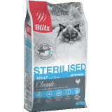 BLITZ STERILISED CATS CHIKEN сухой корм для стерилизованных кошек (курица)