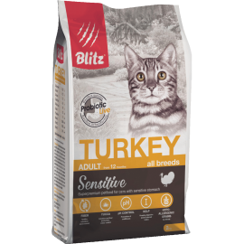 BLITZ ADULT CATS TURKEY сухой корм для взрослых кошек (с индейкой)