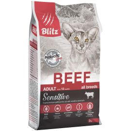 BLITZ ADULT CATS BEEF сухой корм для взрослых кошек (говядина)