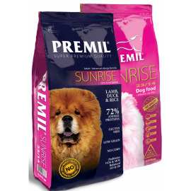 Premil Sunrise – корм для усиления иммунитета собак, беременных сук, для собак, склонных к аллергиям