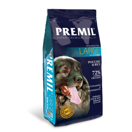 Premil Large – корм для взрослых собак средних и крупных пород.