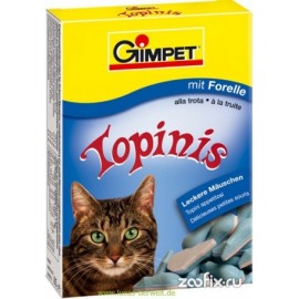 Gimpet Topinis - витаминные мышки для кошек - форель, таурин (190шт)