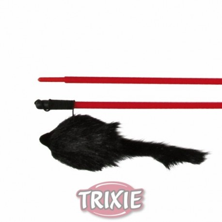4105 Дразнилка "TRIXIE" для кошки с пушистой мышью, 50 см