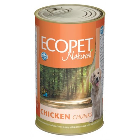 ECOPET NATURAL chicken / Кусочки в соусе с курицей, 1250г