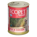 ECOPET NATURAL BICOLORE beef and chicken / Кусочки в соусе с говядиной и курицей, 1250г