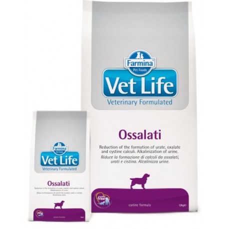 Vet Life Dog Ossalati / Диетическое питание для собак при мочекаменной болезни (ураты, оксалаты, цистиновые уролиты)