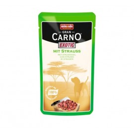 Animonda Gran Carno Exotic - паучи с мясом страуса (упаковка 16 штук по 125г)