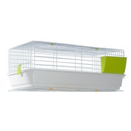 Клетка Voltrega 936 для кролика, белая, 101x55x40 см