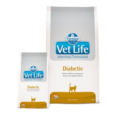Farmina Vet Life Diabetic / Полнорационное питание для кошек с формулой контроля уровня глюкозы в крови (при сахарном диабете)